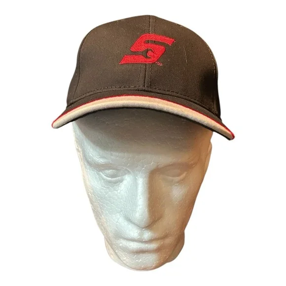 New Snap-On Tools Red Black Logo K-Products Adjustable Hook & Loop Hat Cap - Picture 1 of 6